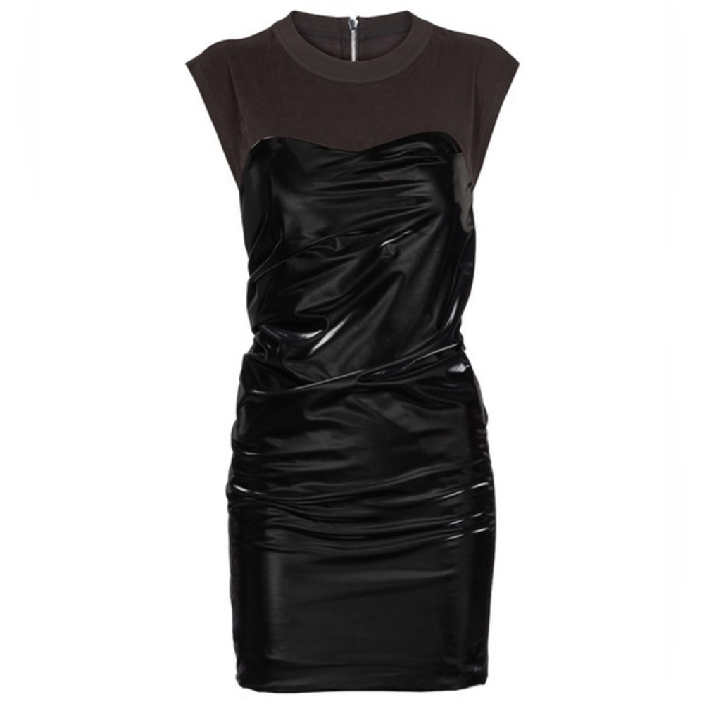 NWT RtA Isabella Vinyl Minidress XS